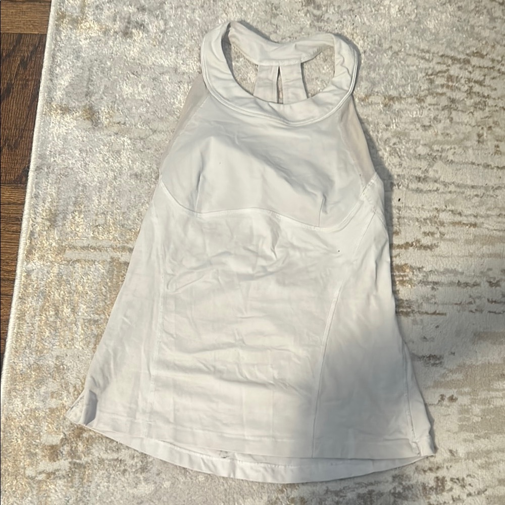 Lululemon White Mesh Top